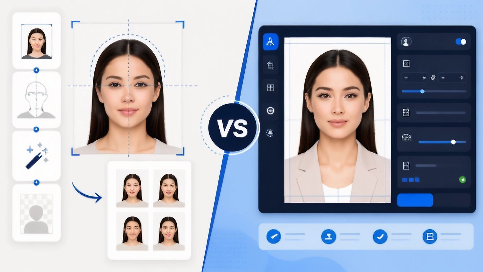 IDPhotoDIY template crop and print workflow compared with PassportPhotoBox application file preparation